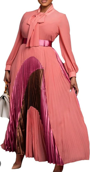 Pleated Multi Color Dress