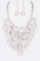 Mix Pearls Statement Necklace Set