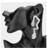 Oversized Diamond Design Earrings