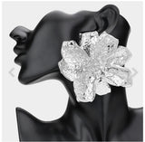 Oversized Silver Earrings