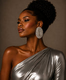 Oversized Whirl Diamond Earrings