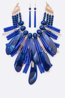 Mix Resin Statement Necklace Set