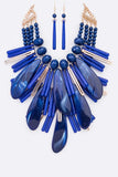 Mix Resin Statement Necklace Set