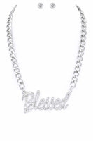 BLESS Crystal Necklace Set