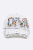 DIVA Crystal Embellished Denim Cap