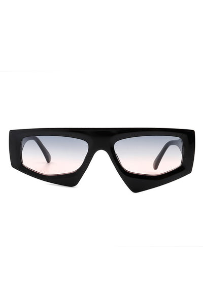 Rectangle Irregular Retro Geometric Sunglasses