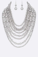 Million Pearls Layer Necklace Set