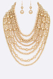 Million Pearls Layer Necklace Set