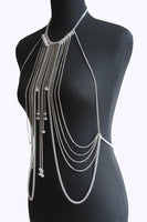 Mesh Metal Shoulder Pad Layer Body Chain