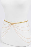 Layered Iconic Chain Belt