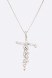 FAITH Cross CZ Pendant Necklace