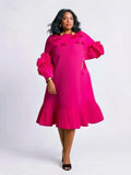Pink Petal Sleeve Dress