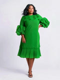 Petal Ruffle Dress