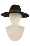 GO Charm with Stripe Band Fedora Hat