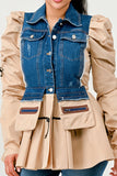 Peplum Panache Denim Jacket