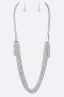 Zillion Fine Chain Long Necklace Set