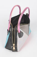 Metallic Piecing Vintage Inspired Swing Bag