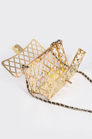 2 In 1 Metal Cage Iconic Shoulder Bag