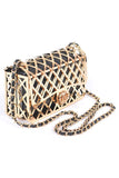 2 In 1 Metal Cage Iconic Shoulder Bag