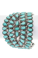 Compressed Stone Western Oversize Bangle