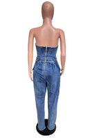 WOMEN FASHION DENIM JUMPSUIT