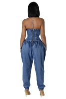 WOMEN FASHION DENIM JUMPSUIT