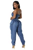 WOMEN FASHION DENIM JUMPSUIT