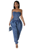 WOMEN FASHION DENIM JUMPSUIT