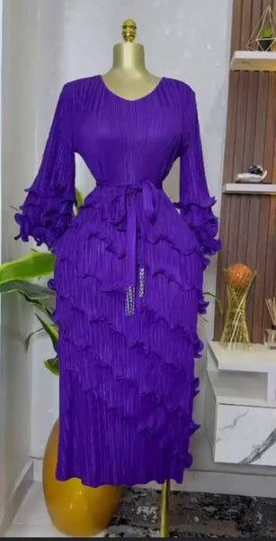 Purple Ruffle Dress