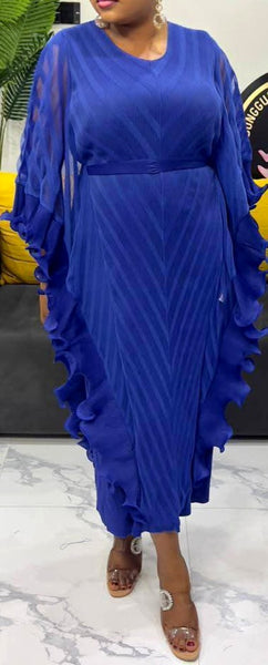 Blue Ruffle Dress
