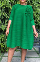 Solid Color Spring Dress