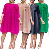 Solid Color Spring Dress