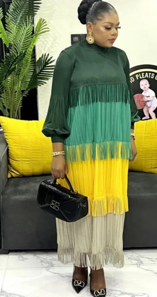 Colorful Fringe Dress