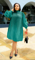 Green Rose Petal Dress
