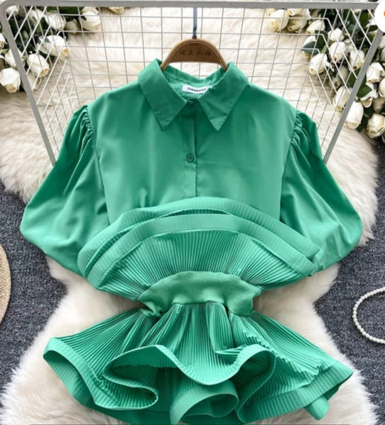 Short Ruffle Shirt