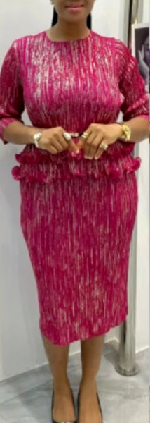 Pink Ruffle Dress