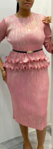 Light Pink Ruffle Dress