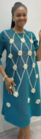 Black Flower Pattern Dress