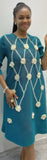 Black Flower Pattern Dress