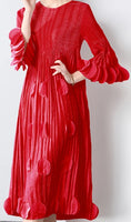 Red Flower Petal Dress