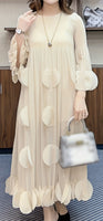 Ivory Petal Sleeve Dress