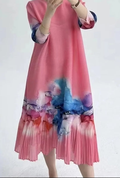 Pink Ruffle Dress