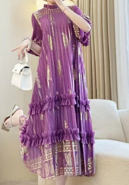 Purple Gold Dress
