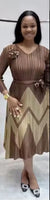 Brown Design Dress