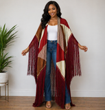 Silk Burgundy Kimino